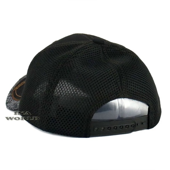 MEXICAN Hat EL JEFE Western Style Embroidered Trucker Mesh Snapback Baseball Cap - Picture 5 of 6